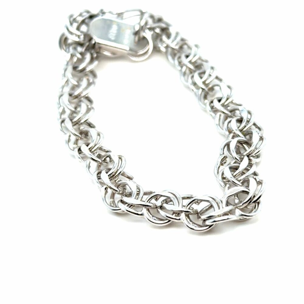 Elco Sterling Chain Link Bracelet - Picture 2 of 5